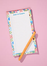 Bloco Lista de Compras - Floral Romântico